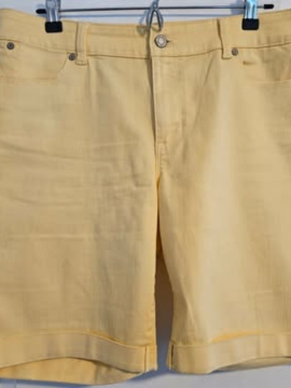 Talbots Yellow Boyfriend Shorts Size 12 – Flawless Five Pocket – Summer Staple